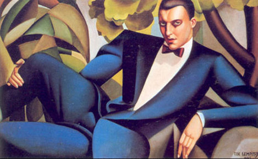 Portrait of the Marquis d'Afflito painting - Tamara de Lempicka Portrait of the Marquis d'Afflito art painting